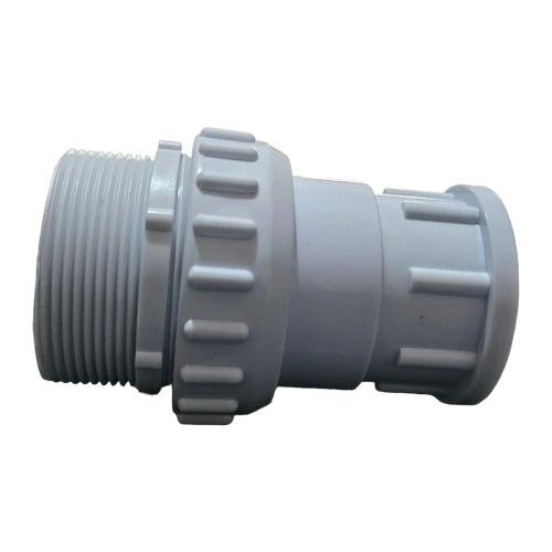 PVC Union 50mm 2″ Male Thread (White) - Image 3