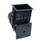 POOL WEIR STANDARD EARTHECO BLACK WITH FLAP