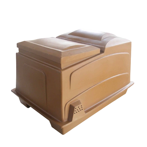 combi-box-brown_ (7) PUMP AND FILTER BOX – COMBI 2 IN 1 COVER AND BASE EMPTY (BROWN) - Image 1