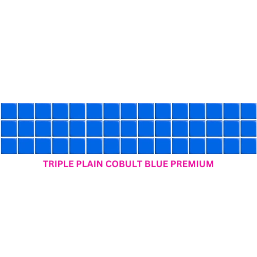 triple-plain-cobult-blue-premium-500x500 POOL MOSAIC TRIPLE PLAIN PREMIUM - Image 1